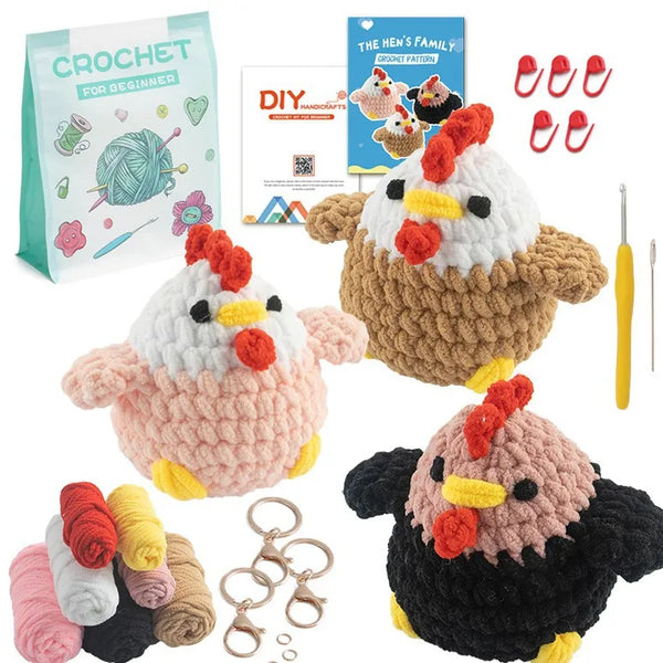 Crochet Kit for Beginners Crochet Starter Kits Amigurumi Craft Knitting Crochet Animals