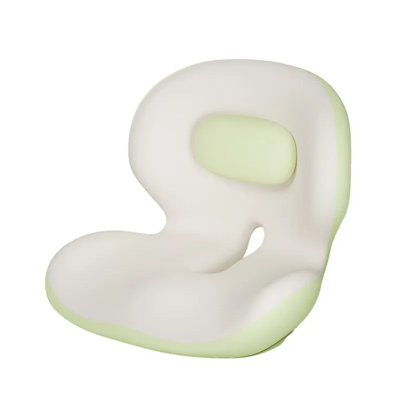Ergonomic Integrated Memory Foam Seat Cushion with Lumbar Back Support, Slow Rebound