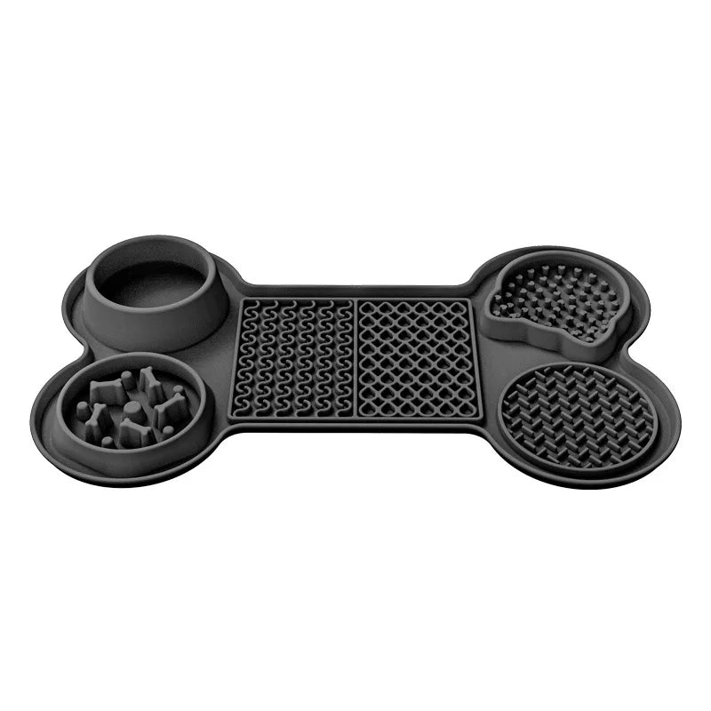 Silicone Dog Lick Mat Food Safe Waterproof Non-Slip with Suction Cups for Puppy