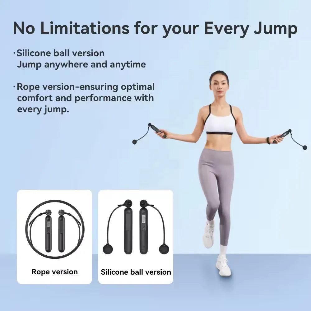 Digital Smart Professional Weight Smart Adjustable Cordless Skip Jump Rope Counter Speed