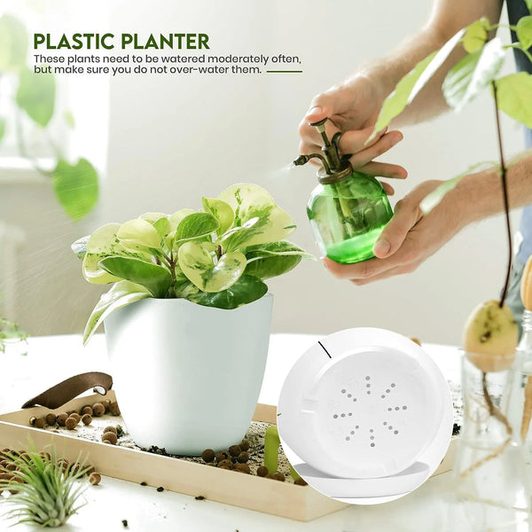 Smart Automatic Self-Watering Round PP Plastic Flower Pot 8-12 Inch Home Garden Floor Use