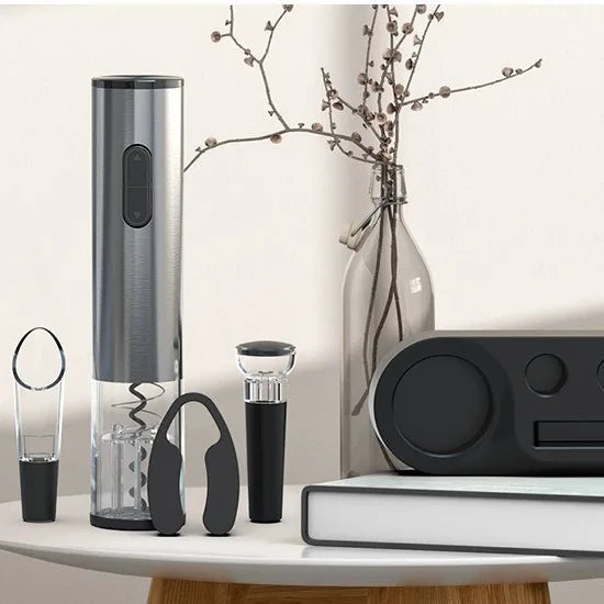 Electric Wine Bottle Opener with High-End Base Set Fully Automatic Screwdriver Wine