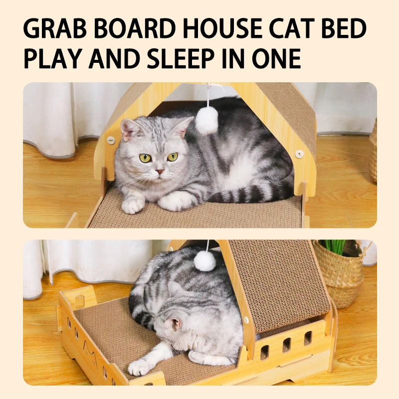 Modern Eco-Friendly Recycled Corrugated Paper Cat Scratcher Round Carton Packaging Indoor