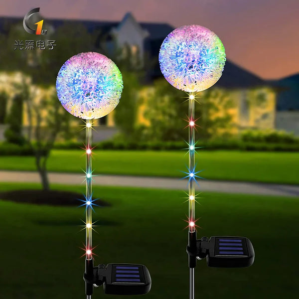 Outdoor Garden Decorative Lights 36 LED Solar Dandelion Lamp 3-in-1 Solar Dandelion