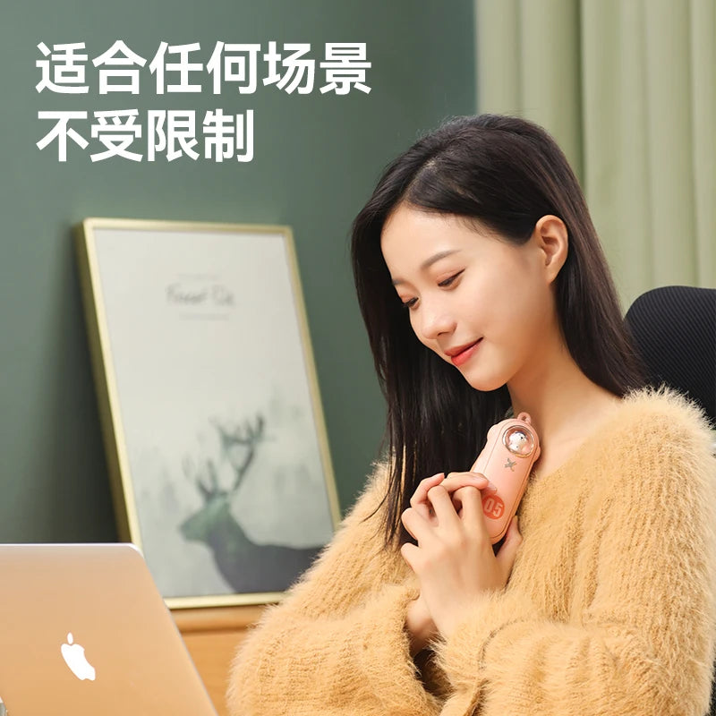 Hand Warmer With Cartoon Design Portable Power Bank USB Rechargeable Heater Winter
