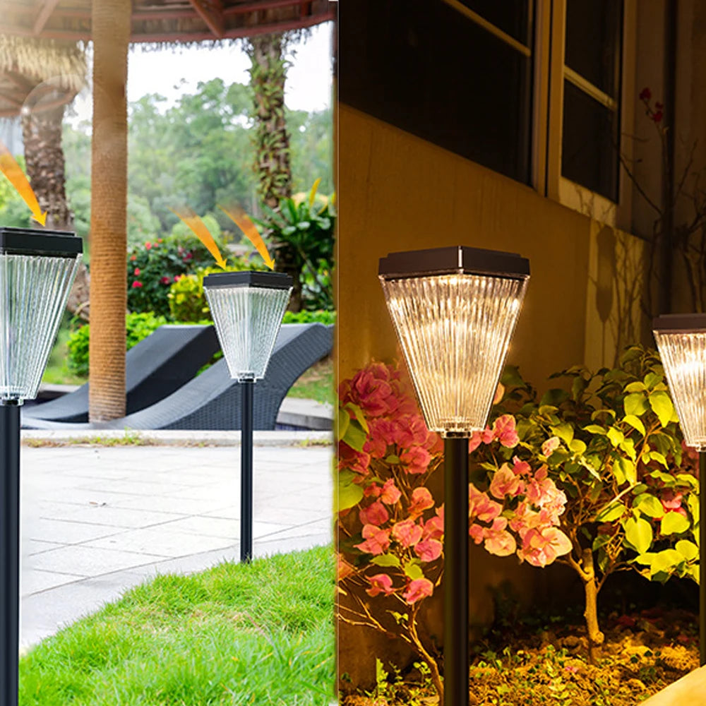 Waterproof IP65 Certified LED Solar Garden Lights High-Brightness Outdoor Decor
