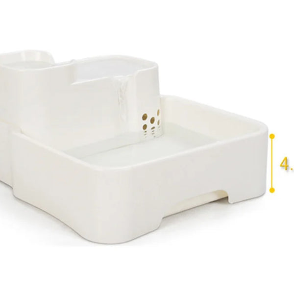 Waterfall Circulating Pet Drinker with Automatic Cat Water Fountain