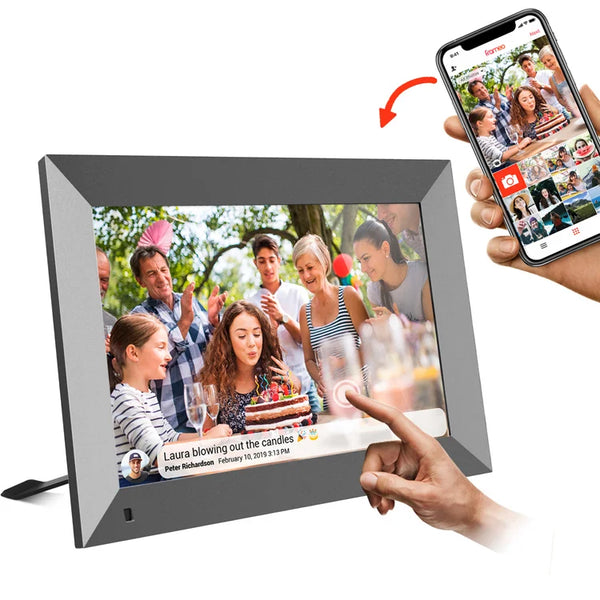 Digital Photo Frame KOHO Digital Picture Frame WiFi 10 Inch IPS Touch Screen Easy Share