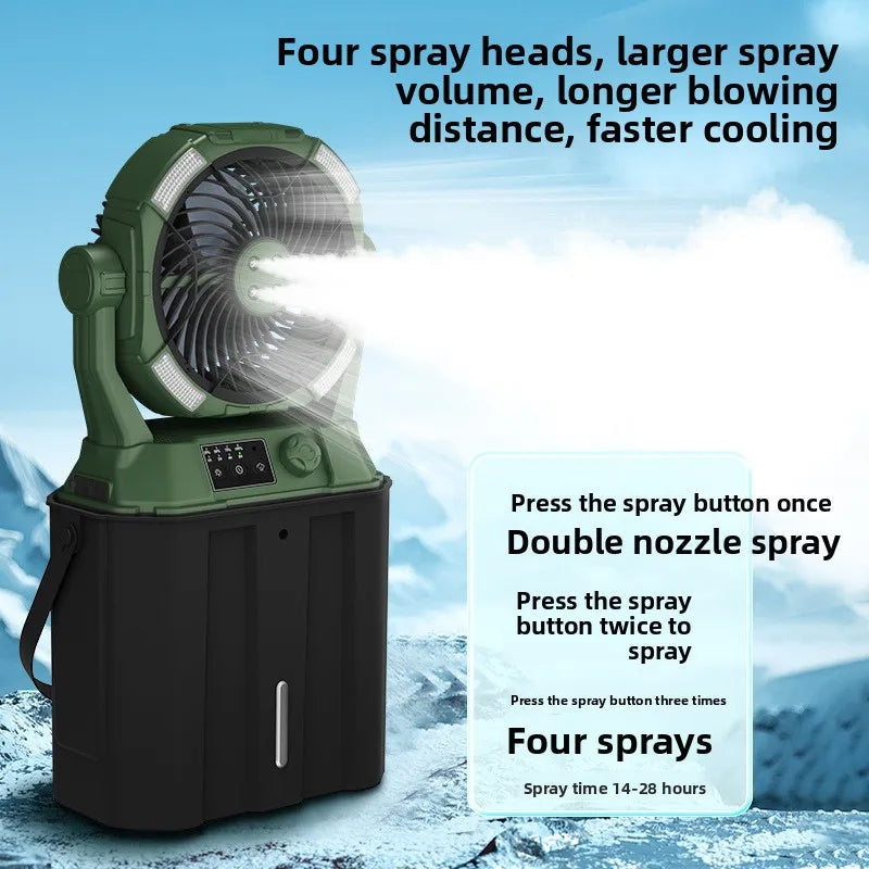 Outdoor Camping Fan with Ultra-Long Battery Life USB-Charged Portable for Indoor,