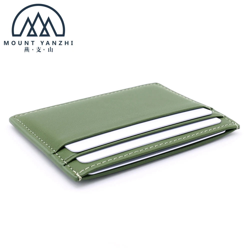 Luxury Minimalist Slim Wallet Genuine Leather RFID Blocking ID Credit Business Card