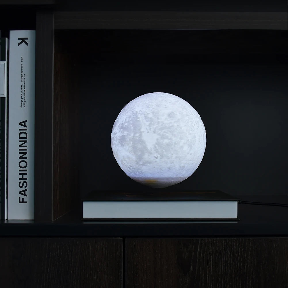 3 Colors Floating Moon Lamp 3D LED Magnetic Floating Lamp Levitating Moon Light
