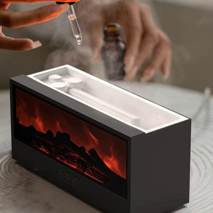 Portable Fireplace Diffuser Aroma Diffuser Essential Oil Diffuser USB Flame Air