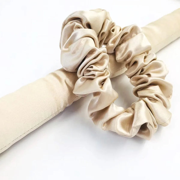 Heatless Curling Rod Headband 100% Mulberry Silk Hair Curlers Overnight Sleeping Roller