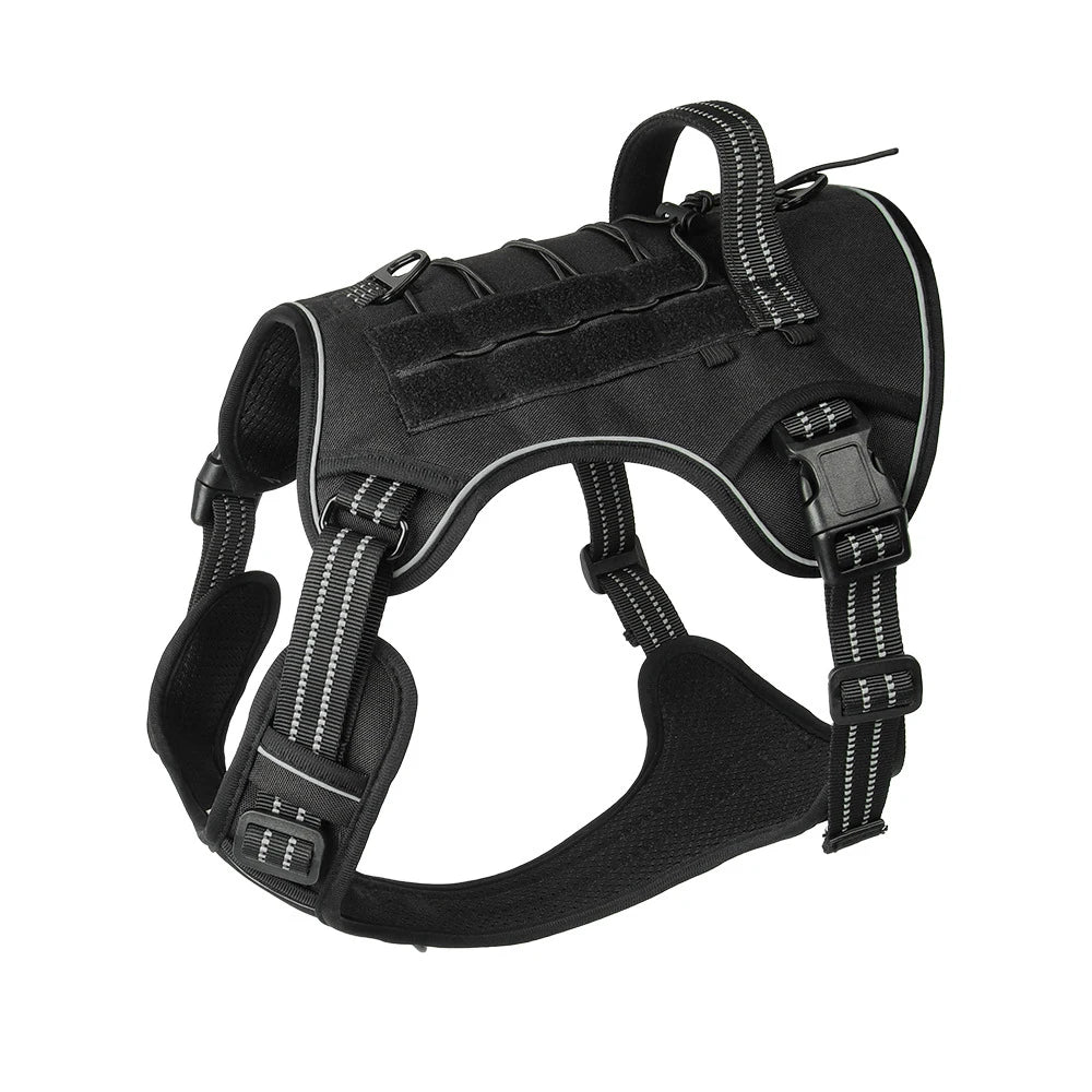 Multifunctional Tactical No-Pull Harness for Large Dog Outdoor Training