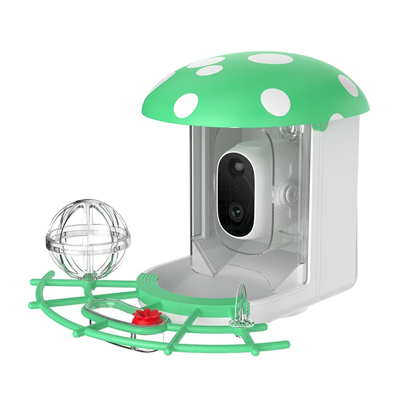 YT Wireless Outdoor Tracking Smart Bird Feeder with Camera Halloween Batteries Solar