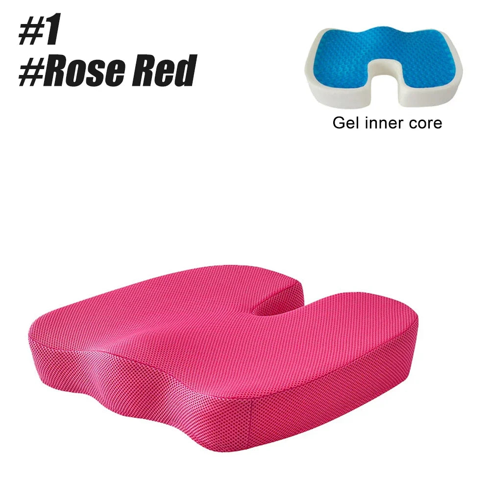 Cooling and Comfortable Gel Seat Cushion Long Sitting Office Chair Memory Foam Seat