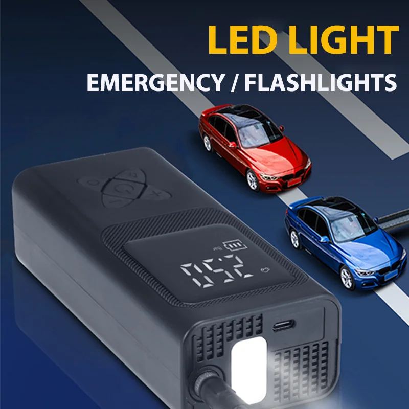 High Pressure Wireless Rechargeable Digital 150Psi Inflation Car Electric Portable