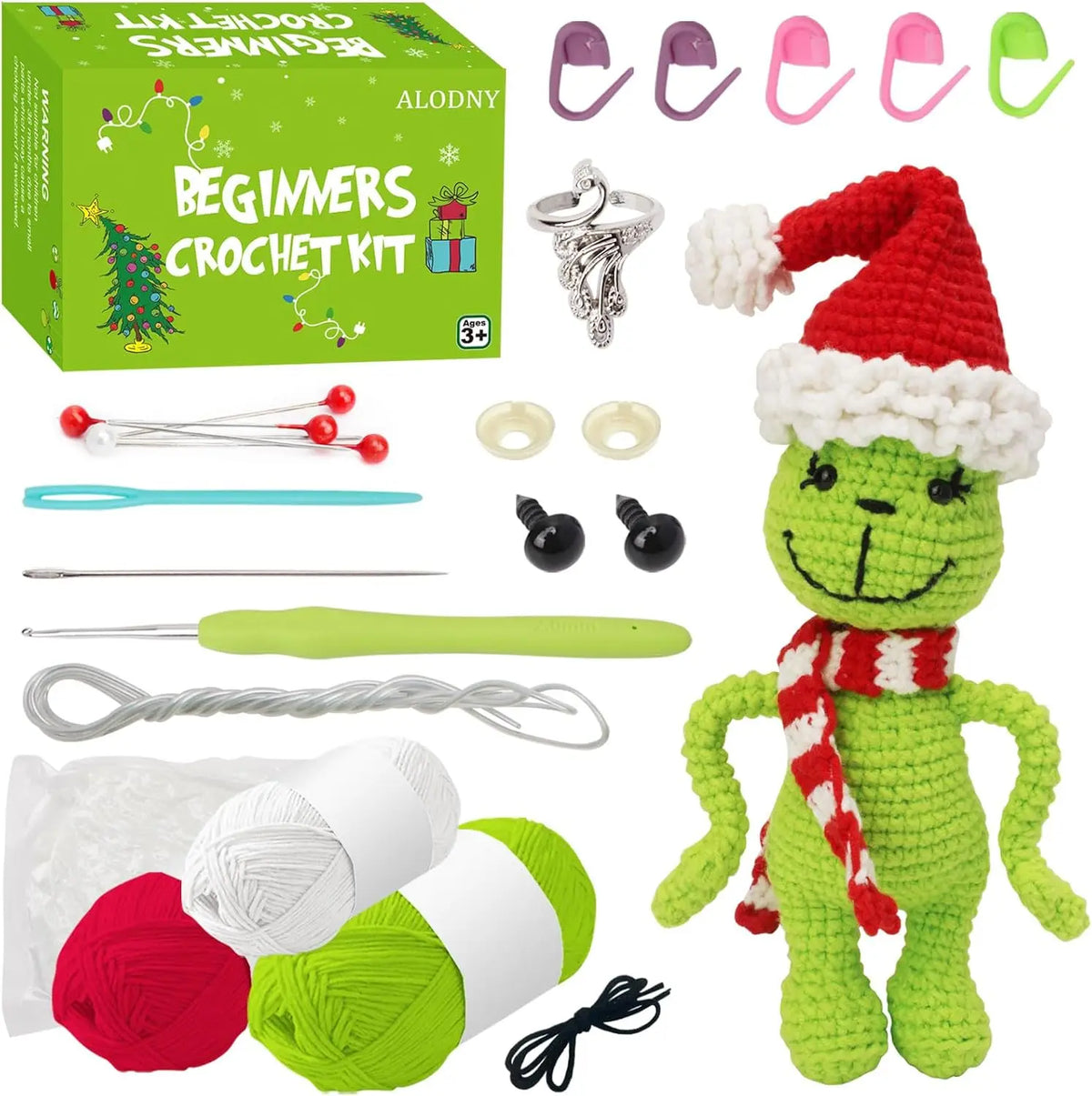 Crochet Kit for Beginner Crochet Starter Kit for Adults Kids Women Men Complete Kit