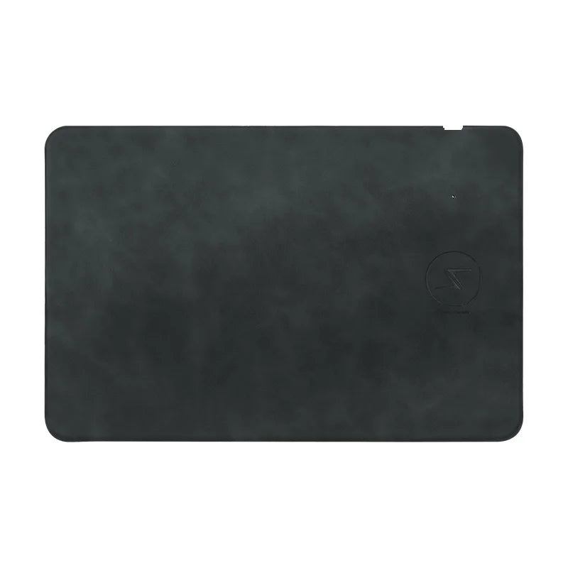 15W Quick Charge Wireless Charging Mouse Pad Office PU Leather Advertising Mouse Mat