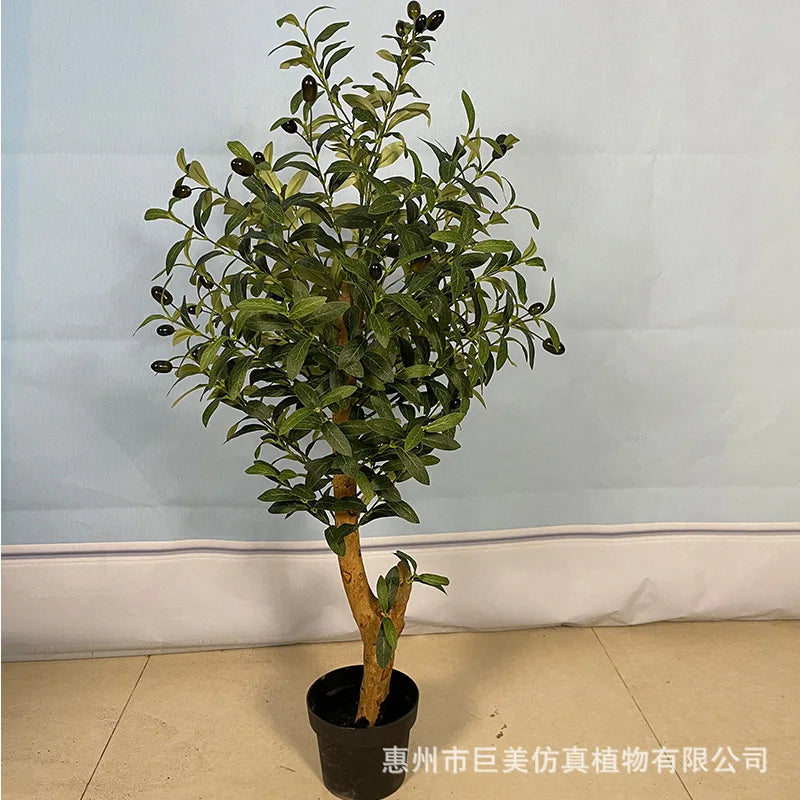Artificial Olive Tree Bonsai Custom Size UV Resistant Faux Potted Olive Plant Indoor