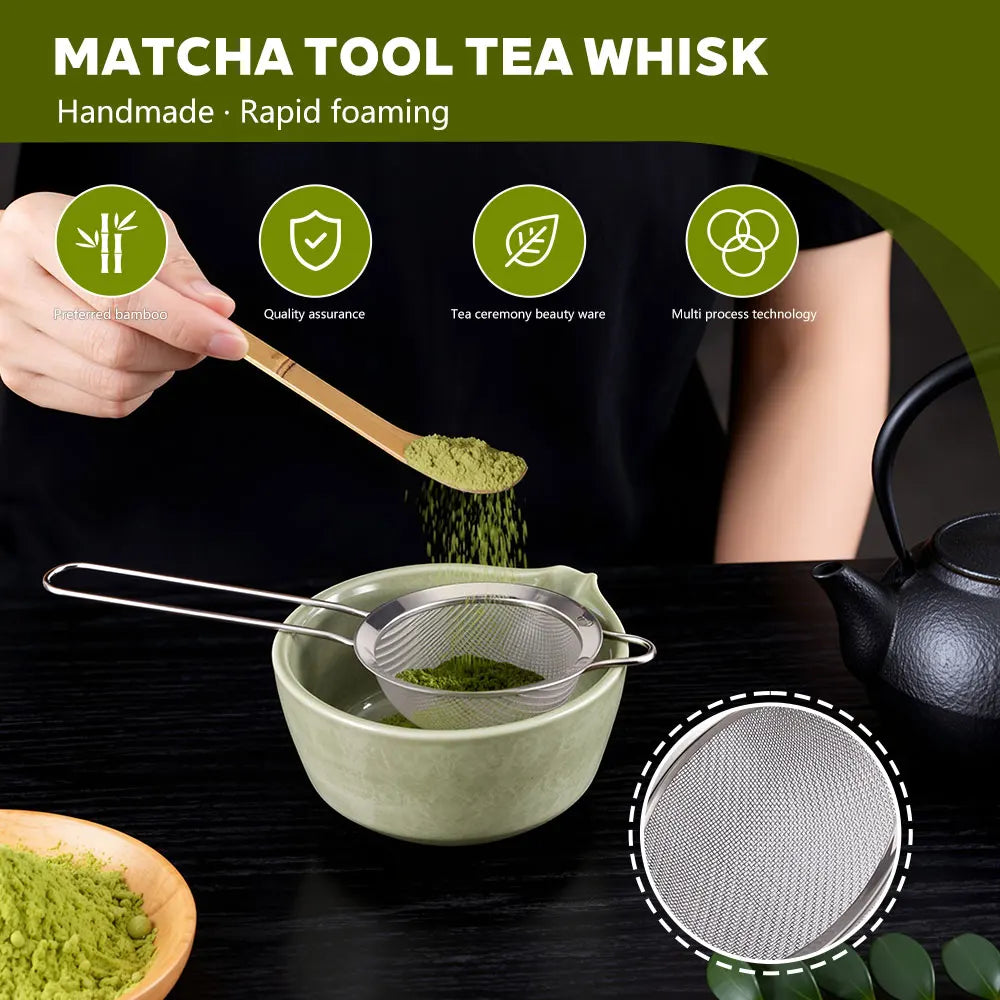 Matcha Whisk Set Ceramic Matcha Set Includes Matcha Bowl Whisk Holder Matcha Bamboo