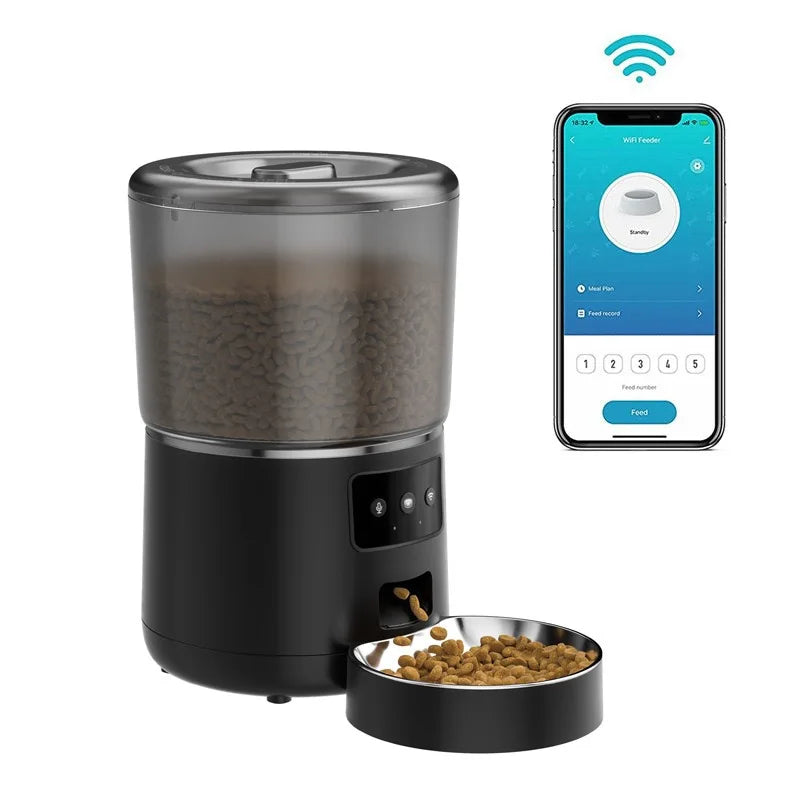 Automatic Pet Feeder Automatic Dog Feeder With Vsible Windows Smart Pet Feeder for Cat