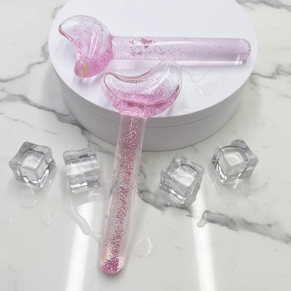 Ice Globe Facial Roller Massage Beauty Care Moon Shape Cooling Energy Ice Ball Facial