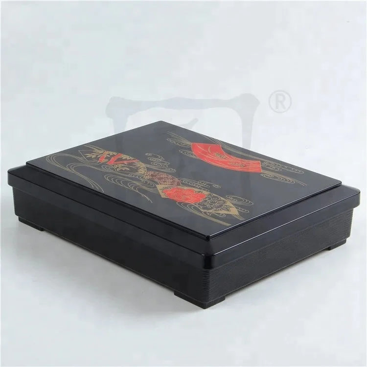 BPA Free 5 Compartments Traditional Japanese Restaurant Sushi Bento Lunch Box