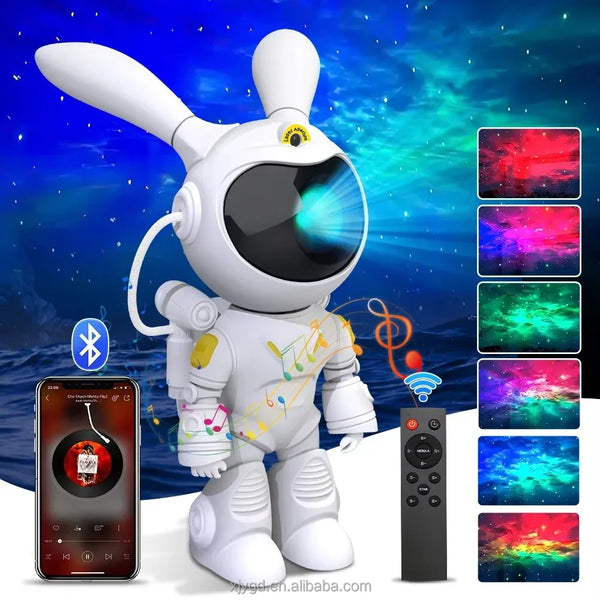 Kids Star DIY Projector Night Light 360 Adjustable Design Astronaut Nebula Galaxy