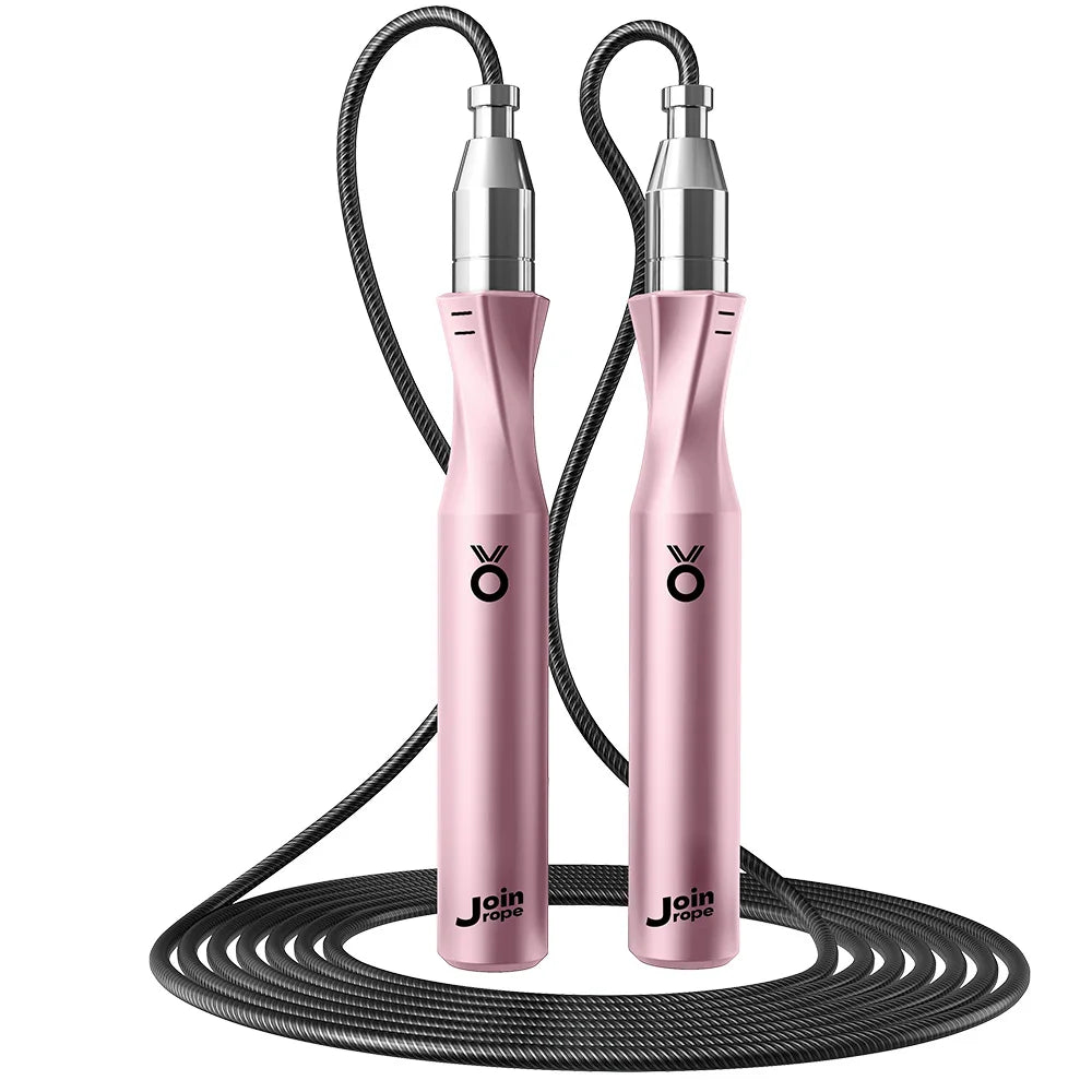 One-Button Press Adjustable Jump Rope, Spiral Thumb Guide Design for Correct Grip,