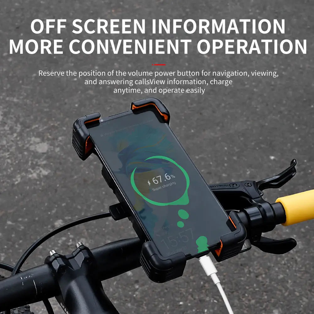 Bike Mobile Phone Stand Mount 360 Degree Adjustable Fit for 4.5-7.2 Inch Bicycle Phone