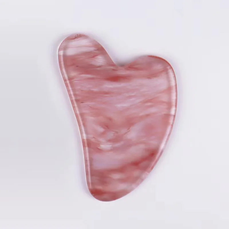 Natural Crystal Gua Sha Stone with Optional Face Roller in 9 Colors