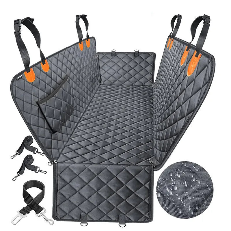 Pet Car Seat Cover for Back Seat Waterproof Dog Hammock for Cars SUVs Trucks Durable Car