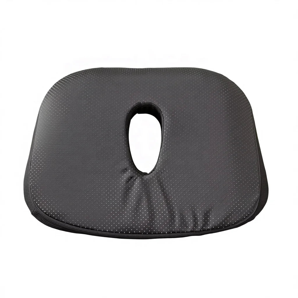 U-Shape Memory Foam Car Seat Cushion with Coccyx Cut-Out, Dark or Light Gray