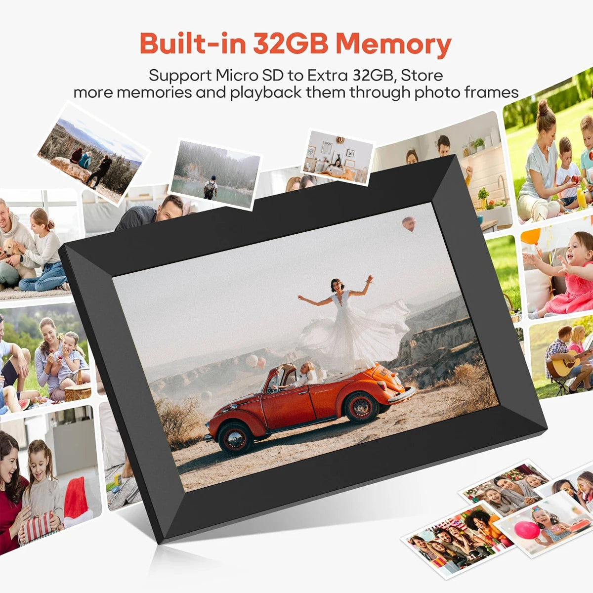 Frameo/Uhale 10.1 WiFi Digital Picture Frame with 1280x800 HD Touch Screen Digital Photo