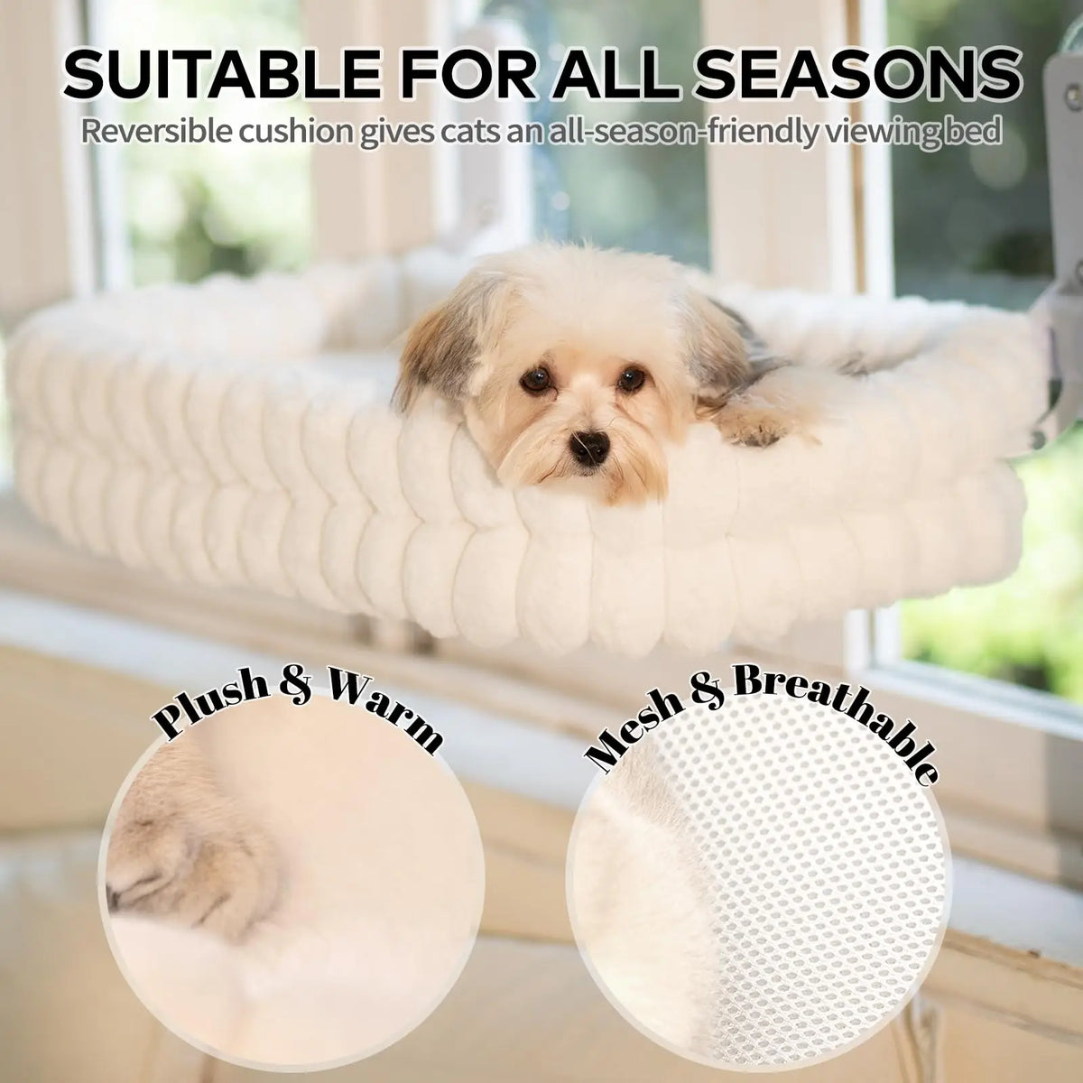 Foldable Cat Window Perch Window Hammock Hanging Cat Perch Hammock With Strong Suction
