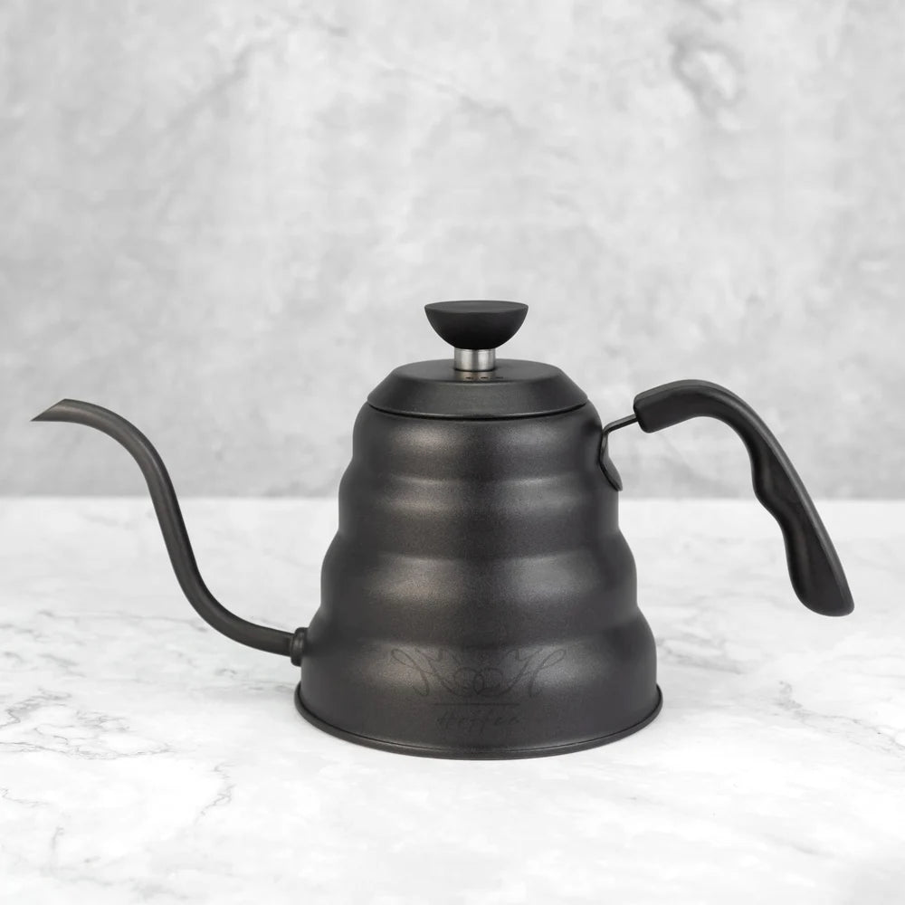PTFE Black 1200ml Stainless Steel Gooseneck Spout Manual Pour Over Kettle Cloud Shaped