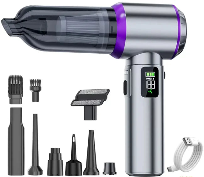 Cordless Electric Rechargeable Car & Household Vacuum Cleaner With HEPA Filter Brushless