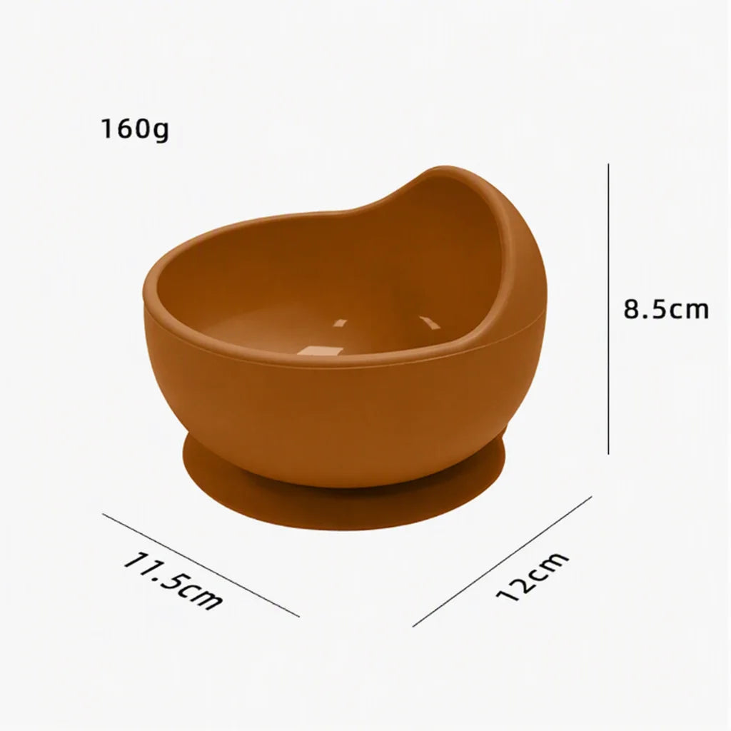 Baby Feeding Set Silicone Baby Silicone Bowl & Spoon Baby Silicone Bowl & Spoon