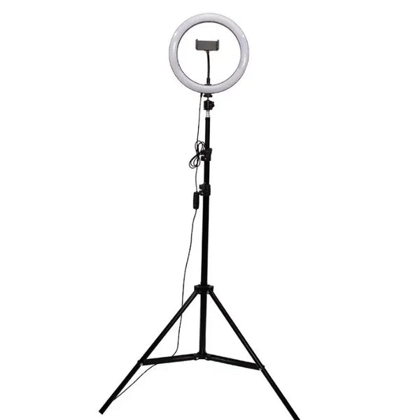 LED Ring Light 10 Inch 26CM Live Broadcast & Video Lamp with 2.1m Tripod Three-Color