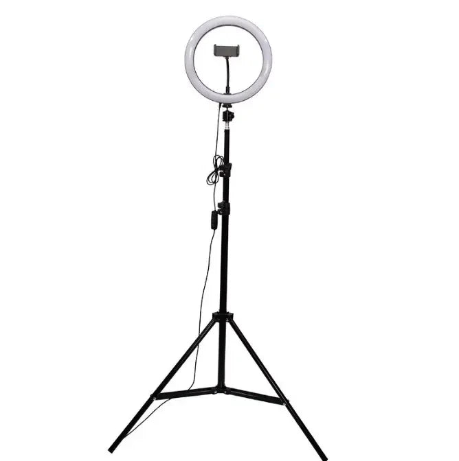 LED Ring Light 10 Inch 26CM Live Broadcast & Video Lamp with 2.1m Tripod Three-Color