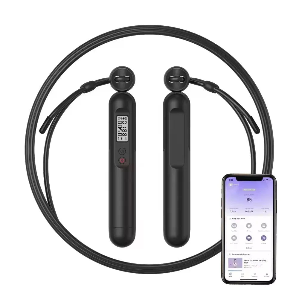 Digital Smart Professional Weight Smart Adjustable Cordless Skip Jump Rope Counter Speed