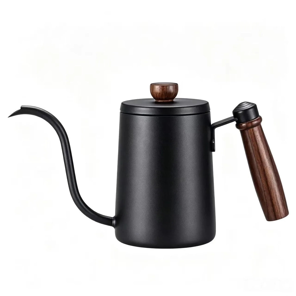 600ML 304 Stainless Steel Gooseneck Pour Over Kettle Long Thin Spout Wooden Handle Drip