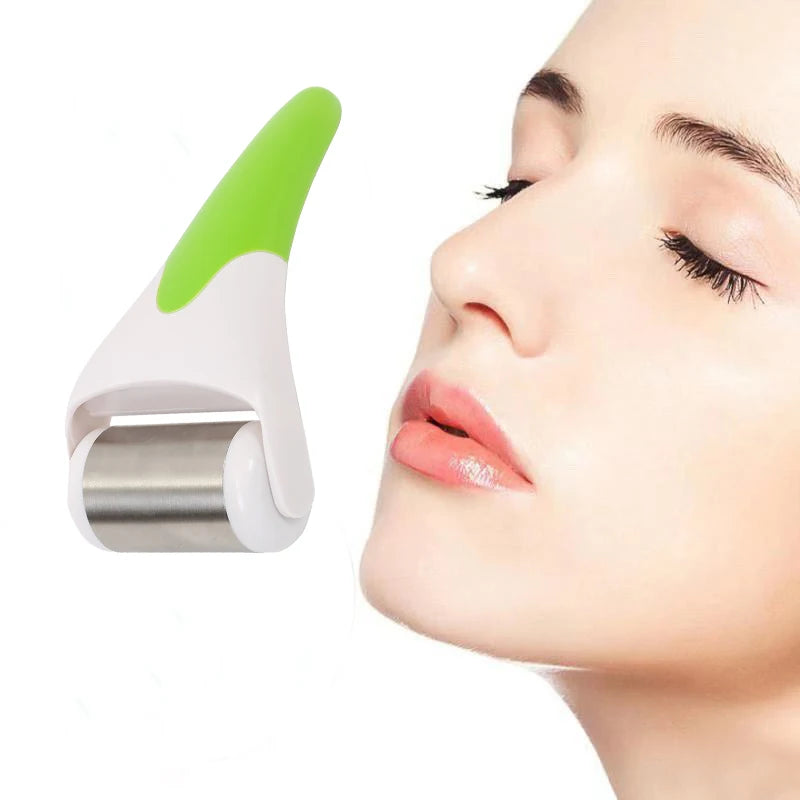 White Green Red Blue Ice Cool Roller Stainless Steel Ice Roller Face