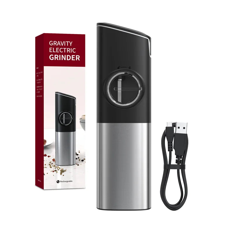 USB Rechargeable Salt and Pepper Grinder Set Electric Salt and Pepper Grinder Kitchen