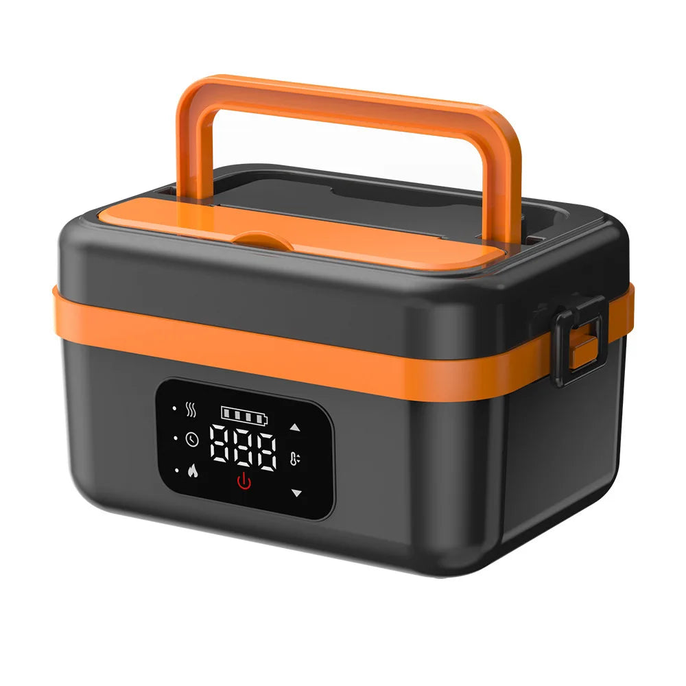 Rechargeable Stainless Steel Food Warmer Heating Insulated Cordless Kids Bento Lunch Box