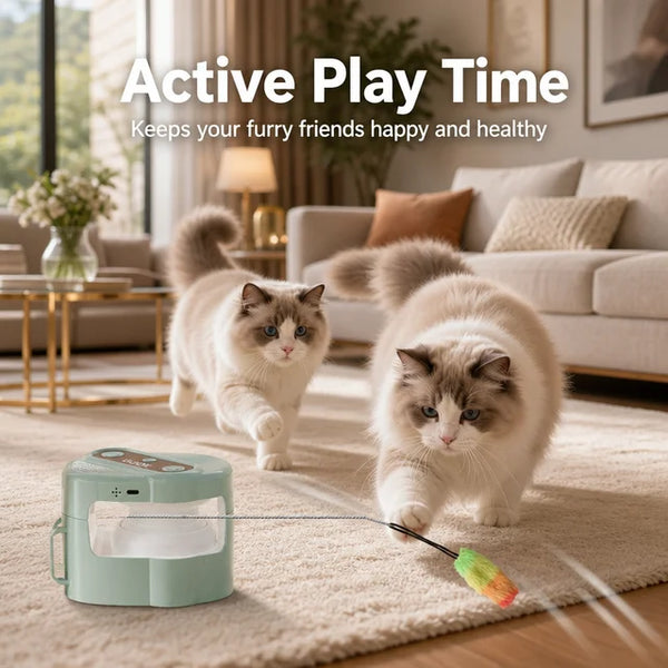 Luxury Interactive Electric Cat Toy with Remote Control and Bird Chirping SoundsPet