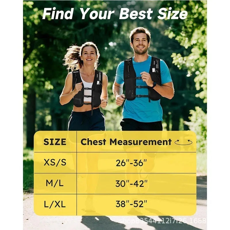 Custom Fashion Running Hydration Vest Ultra-Light Expandable Water Resistant Portable