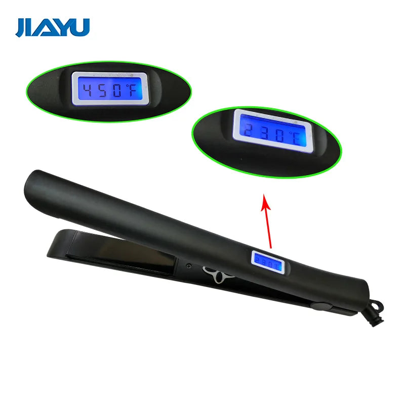 Electric Ceramic Straightening Hair Brush with LCD Temperature Control Fast Heating