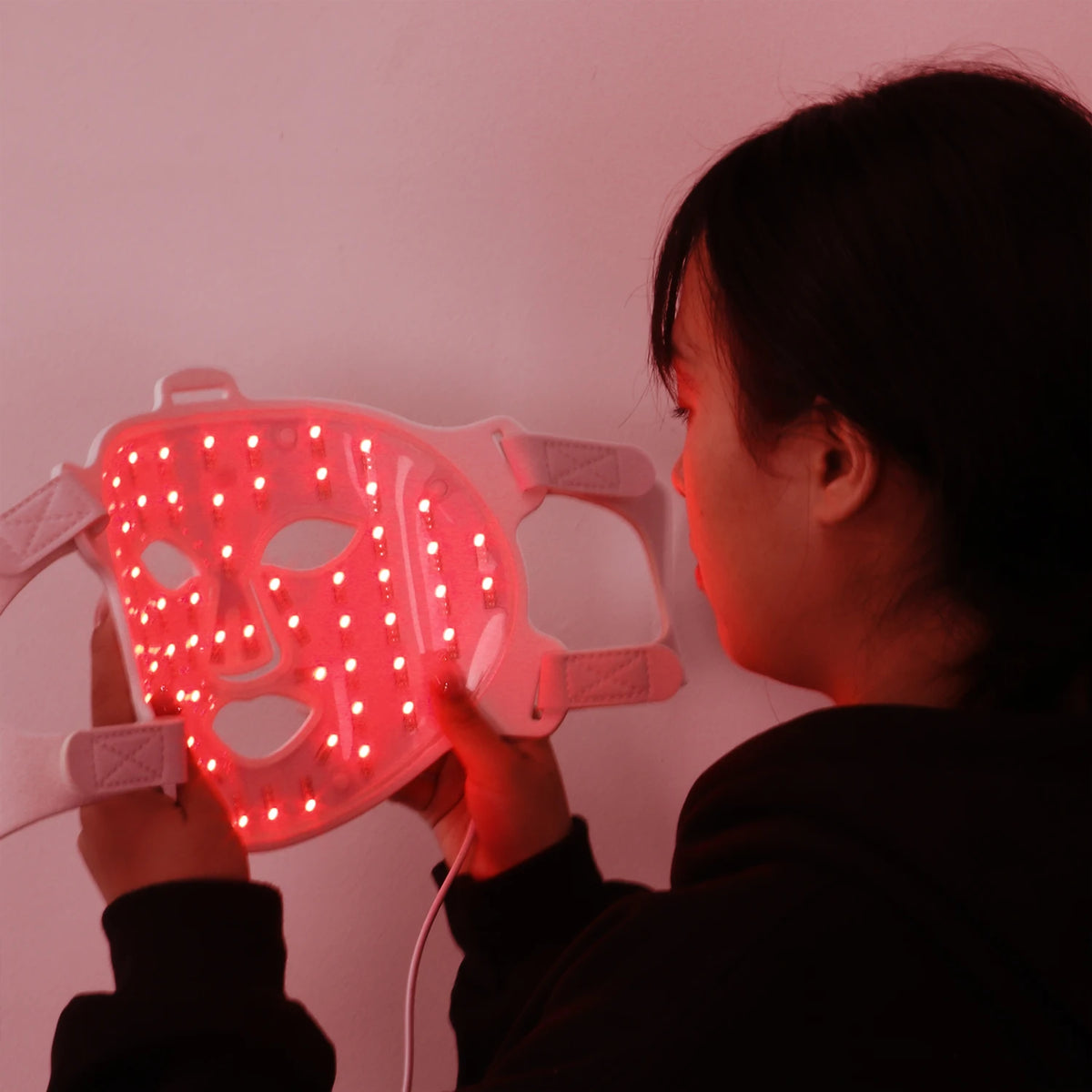 Rechargeable LED Face Mask with 4 Colors Including Red and Infrared
